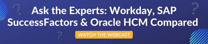 Ask the Experts SAP Successfactors, Workday, Oracle HCM compared webcast download button