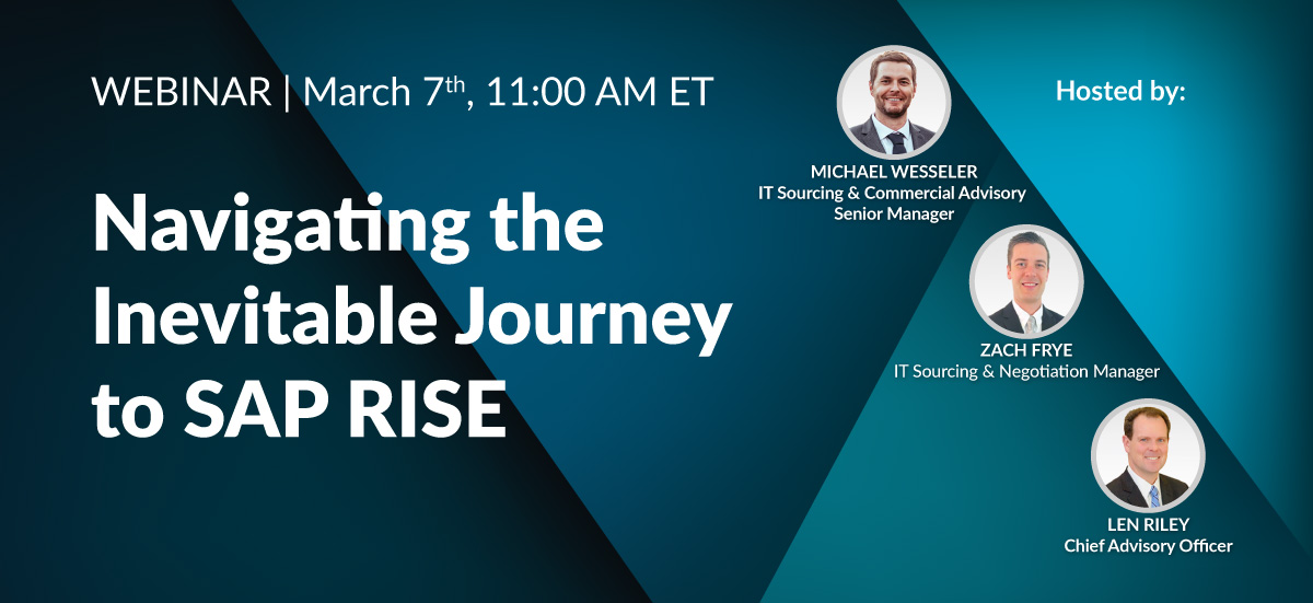 Navigating the Inevitable Journey to SAP RISE 