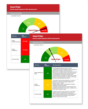 UpperEdge rates Audit Risk for Oracle Customers