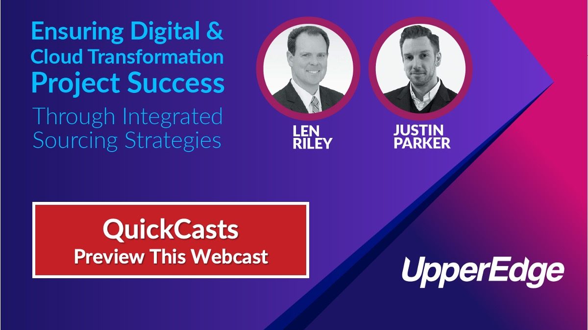 QuickCast: Ensuring Digital & Cloud Transformation Project Success Through Integrated Sourcing Strategies