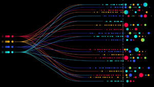 abstract data graphic