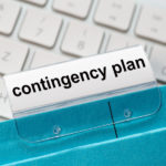 folder with contingency plan label