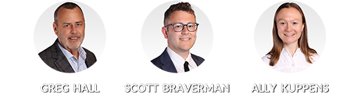 Greg Hall, Scott Braverman, Ally Kuppens
