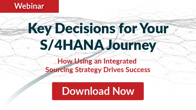 Webinar: Key Decisions for Your S/4HANA Journey, Download Now